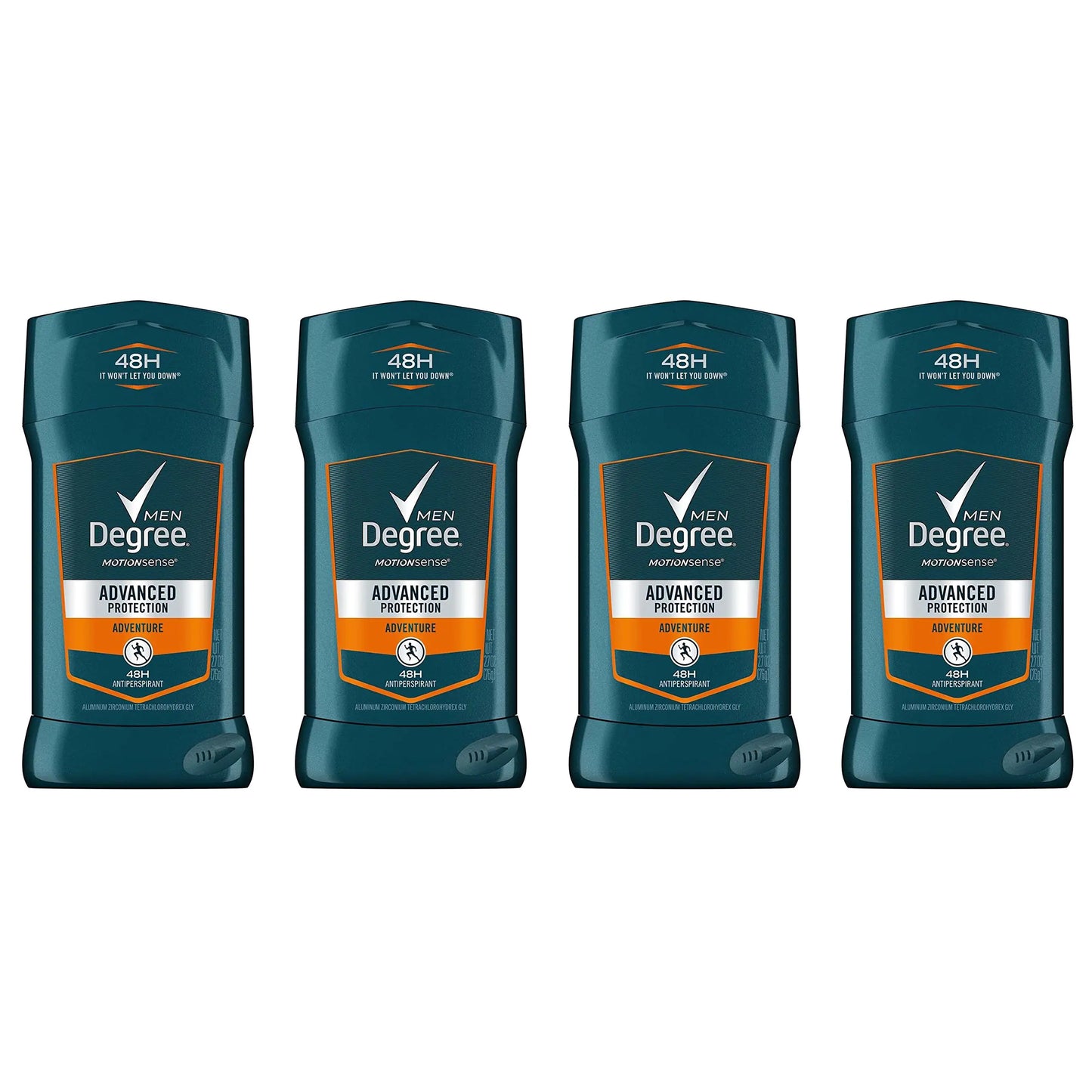 Degree Men Advanced Protection Antiperspirant Deodorant, Adventure, 2.7 Ounce (Pack fo 4) 2.7 Ounce (Pack of 4)