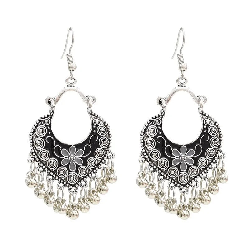 Egypt Vintage Silver Alloy Earrings for Women