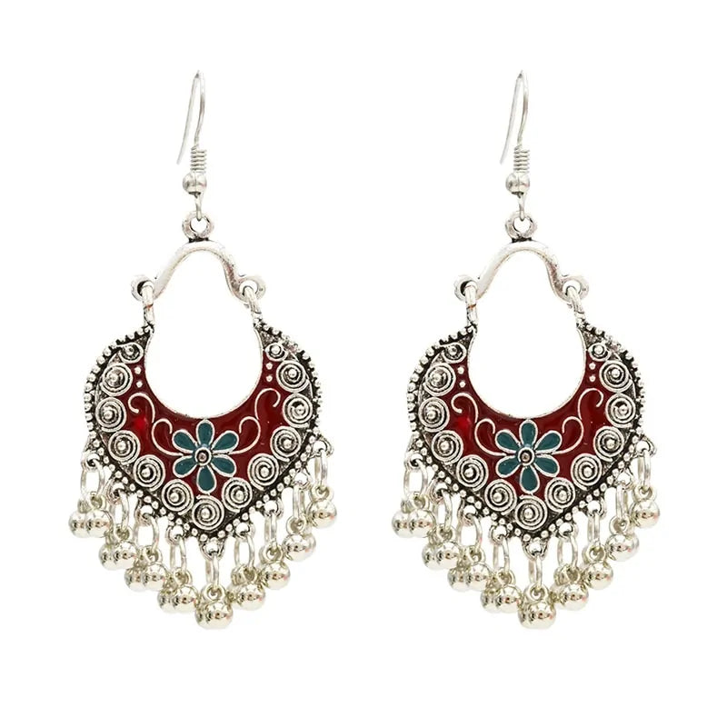 Egypt Vintage Silver Alloy Earrings for Women