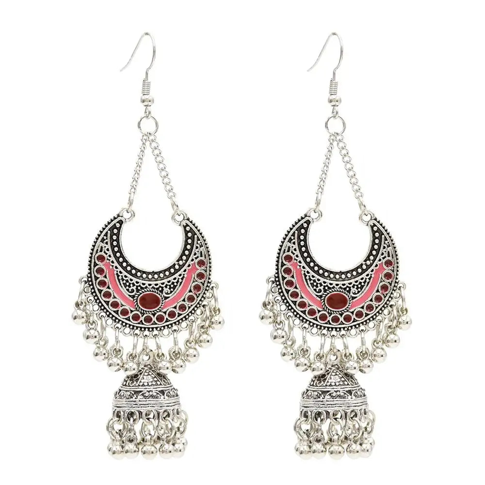 Egypt Vintage Silver Alloy Earrings for Women